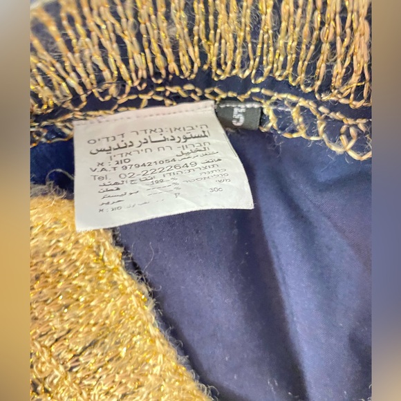 Navy Blue/gold tunic - Picture 10 of 15